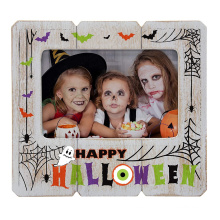 custom creative gift  8x10 distressed white halloween picture frame for halloween day home decoration